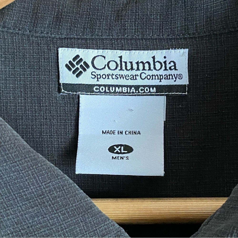 Columbia Don’t Be A Tease Silk Embroidered Sailfish Marlin Short Sleeve Size XL - Picture 9 of 11
